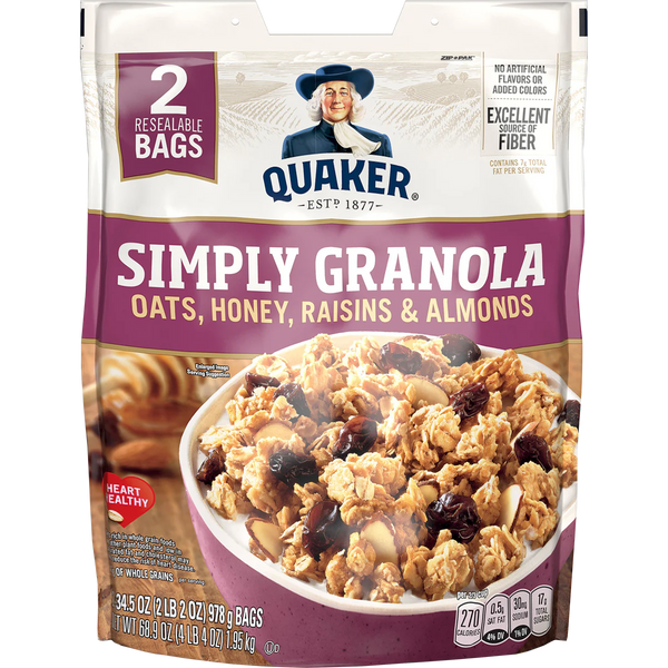 Simply Granola Cereal, 34.5 oz, 2 ct