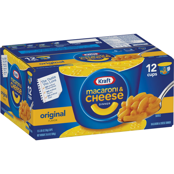 Macaroni & Cheese Cups, 2.05 oz, 12 ct