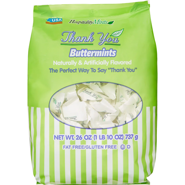 Hospitality Mints, Thank You Buttermints, 26 oz