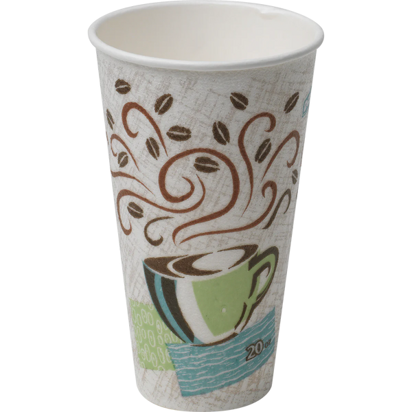 PerfecTouch Insulated Paper Hot Cups, Coffee Haze, 20 oz, 500 ct