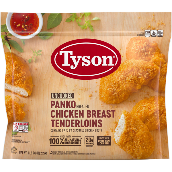 Panko Breaded Chicken Breast Tenderloins, 5 lbs