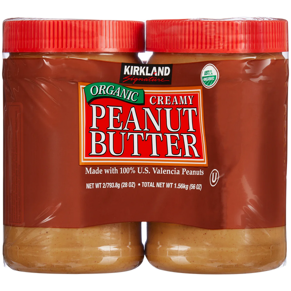 Organic Creamy Peanut Butter, 28 oz, 2 ct