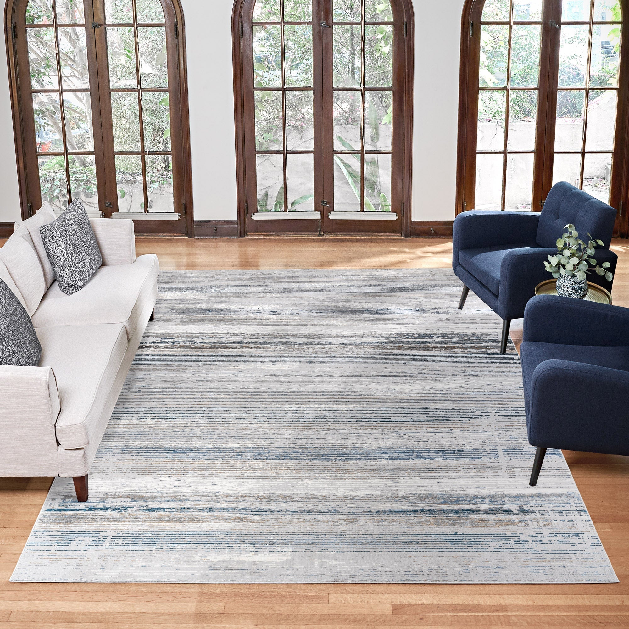 Briton Rug Collection, Mezzin Gray/Blue