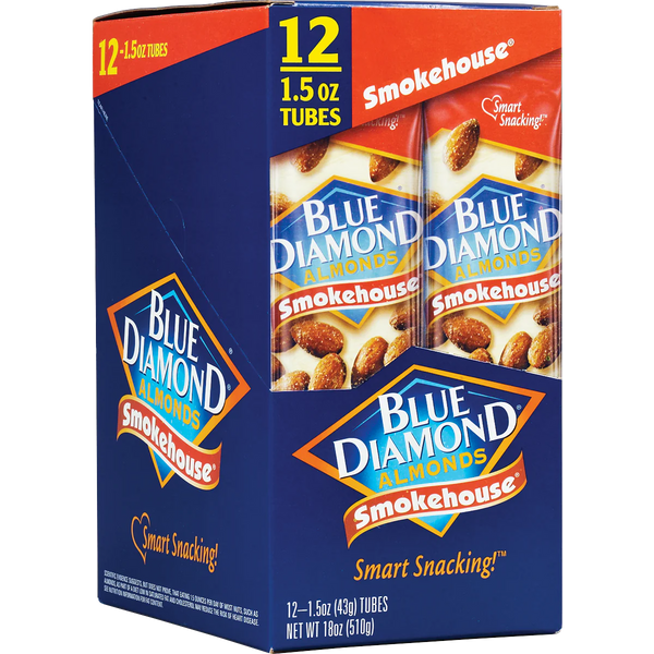 Blue Diamond Smokehouse Almonds, 1.5 oz, 12 ct