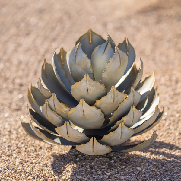 Artichoke Agave Sculpture by Desert Steel