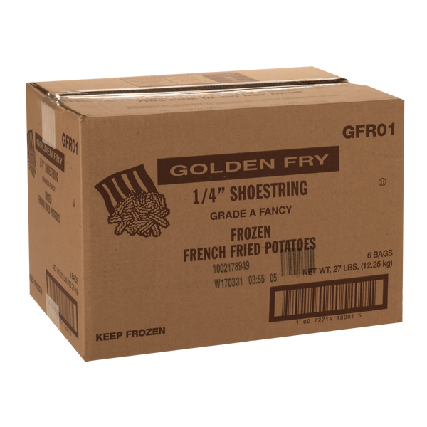 1/4" Shoestring French Fries, 4.5 lbs, 6 ct