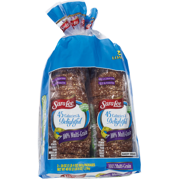 Bread, Delightful Multi-Grain, 20 oz, 2 ct