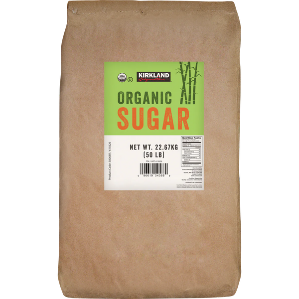 Organic Sugar, Fine Granulated, 50 lbs