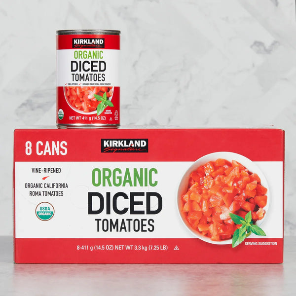 Organic Diced Tomatoes, 14.5 oz package, 8 ct