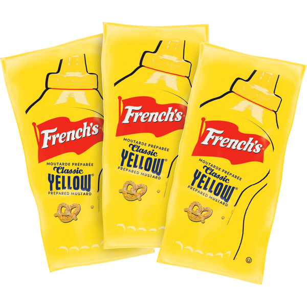 Classic Yellow Mustard Portion Packets, 500 ct