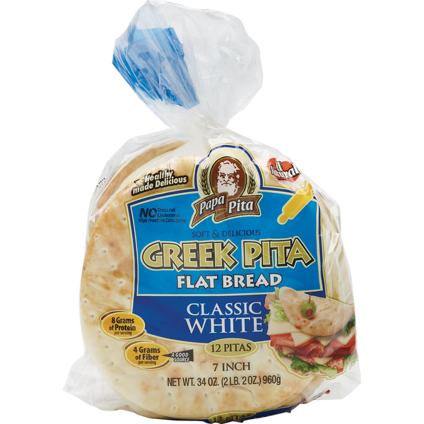 7" Greek Flat Bread, 12 ct