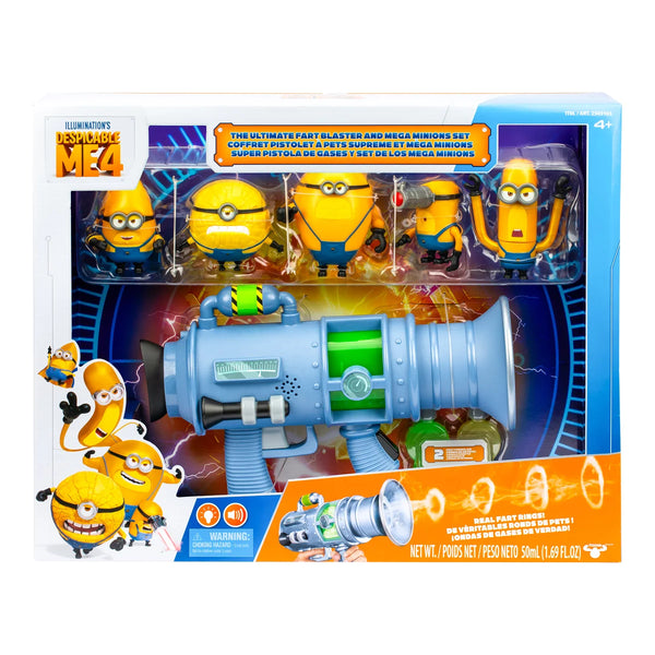 4 Ultimate Fart Blaster and Mega Minions Set