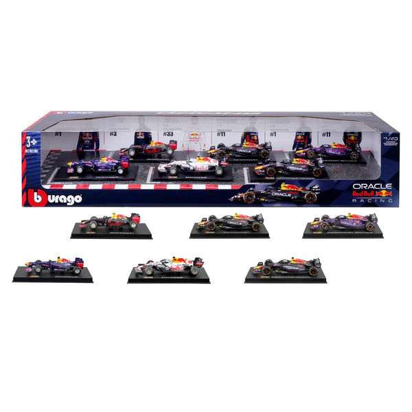 Bburago 1:43 Red Bull Formula Racing Die-cast Model 6-pack