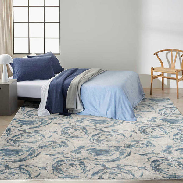 Rug Collection, Ivory Blue, Jackson