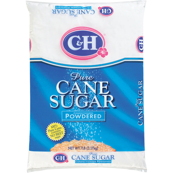 Pure Cane Sugar, Confectioners Powdered, 7 lbs