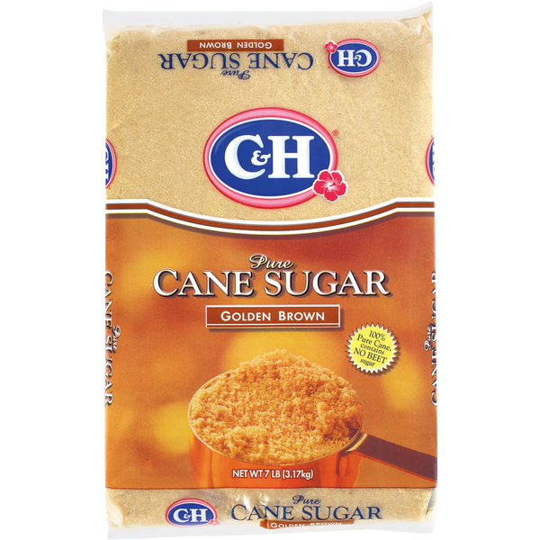 Pure Cane Sugar, Golden Brown, 7 lbs