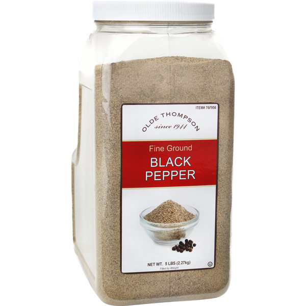 Fine Ground Black Pepper, 5 lbs