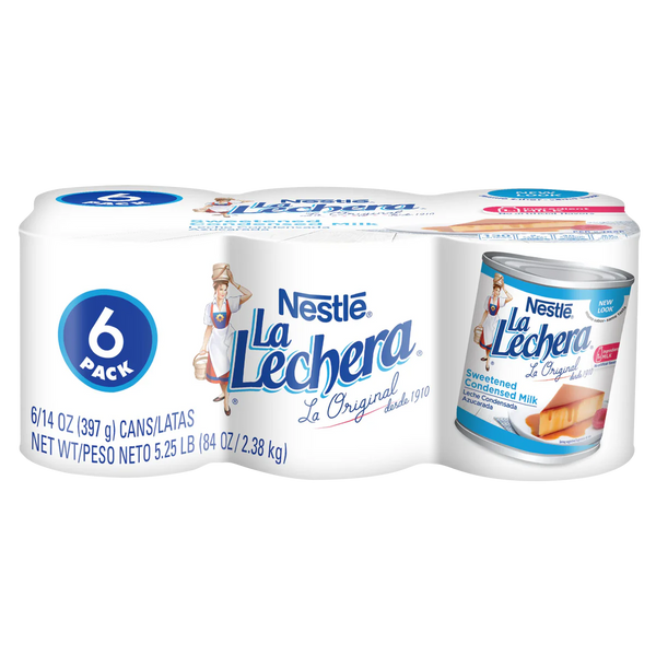 La Lechera Sweetened Condensed Milk, 14 oz, 6 ct