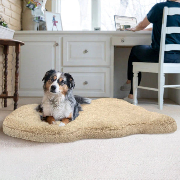 Faux Fur Memory Foam Pet Mat, 35" x 40"