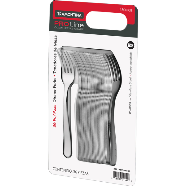 ProLine Windsor Dinner Fork, Stainless Steel 36 ct