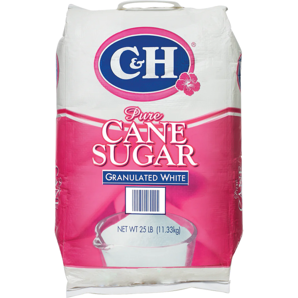 Pure Cane Sugar, Granulated, 25 lbs