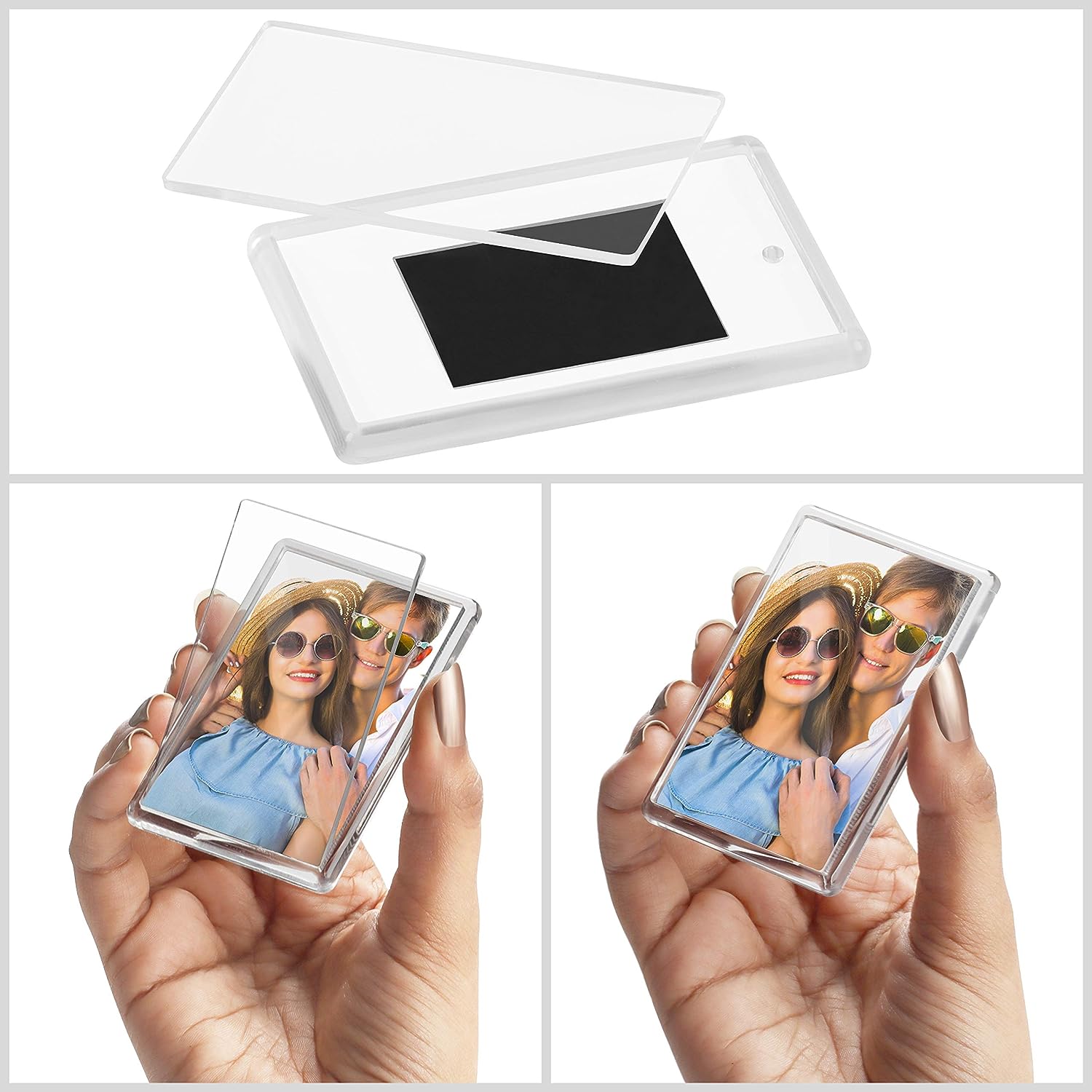 Blank Photo Frame Insert Fridge Magnets (20 Pack) - For Photos 7 x