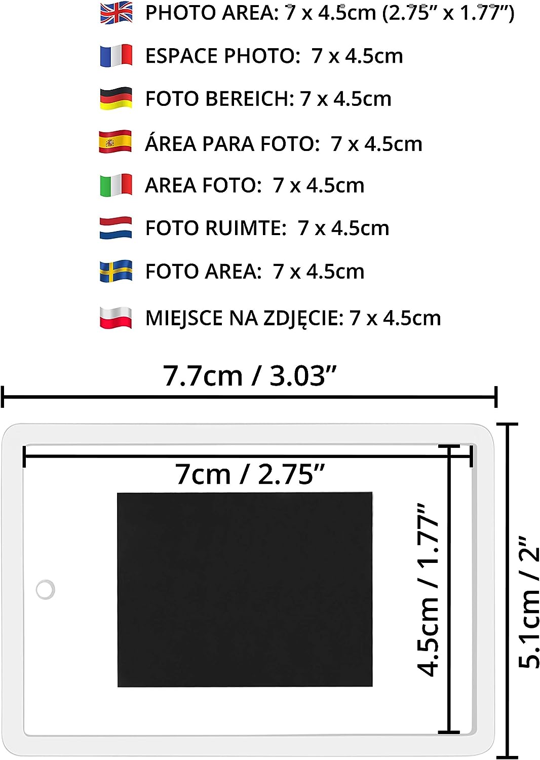 Blank Photo Frame Insert Fridge Magnets (50 Pack) - for Photos 7 x 4.5 –  RJP Unlimited