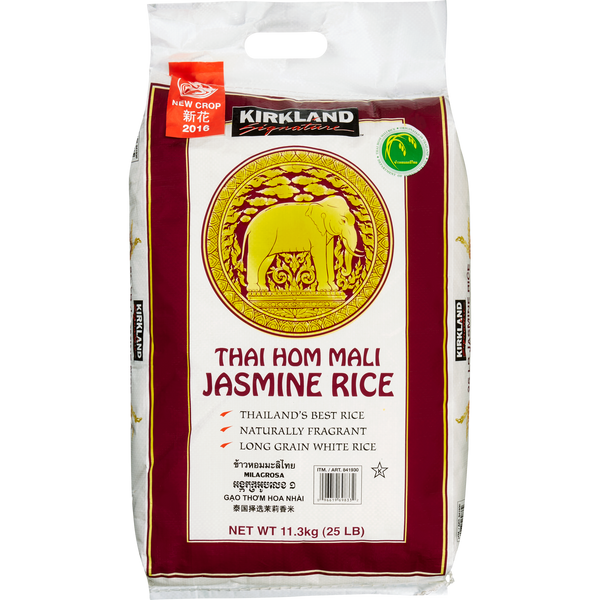 Thai Hom Mali Jasmine Rice, Long Grain, 25 lbs