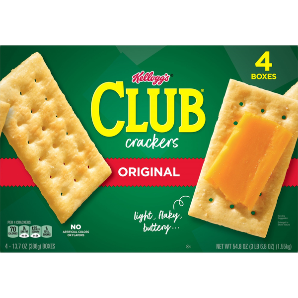 Kellogg's Club Crackers, Original, 13.7 oz, 4 ct