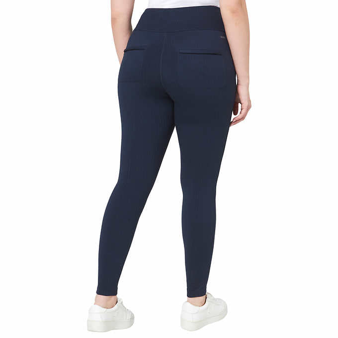 Mondetta Ladies' High Waist Side Pocket Active Tight Pant Leggings, Blue XL