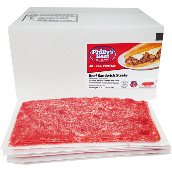 Beef Sandwich Steaks, 4 oz Portion, 10 lbs