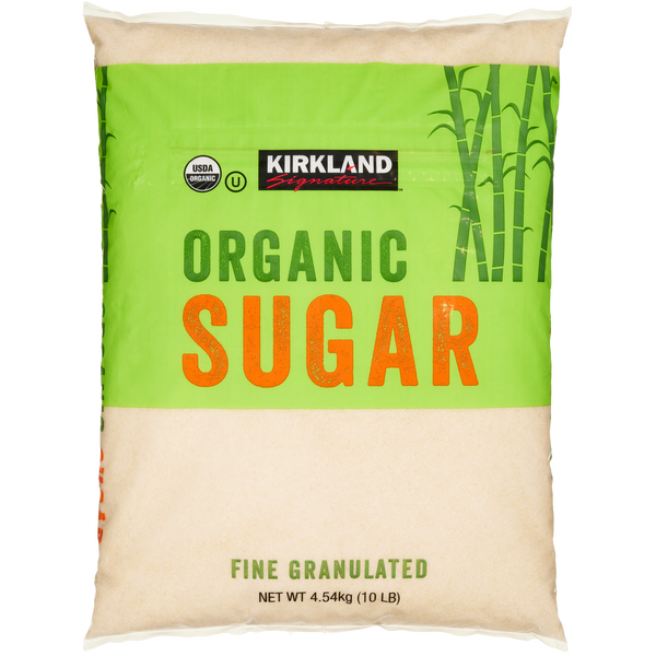 Organic Sugar, Fine Granulated, 10 lbs