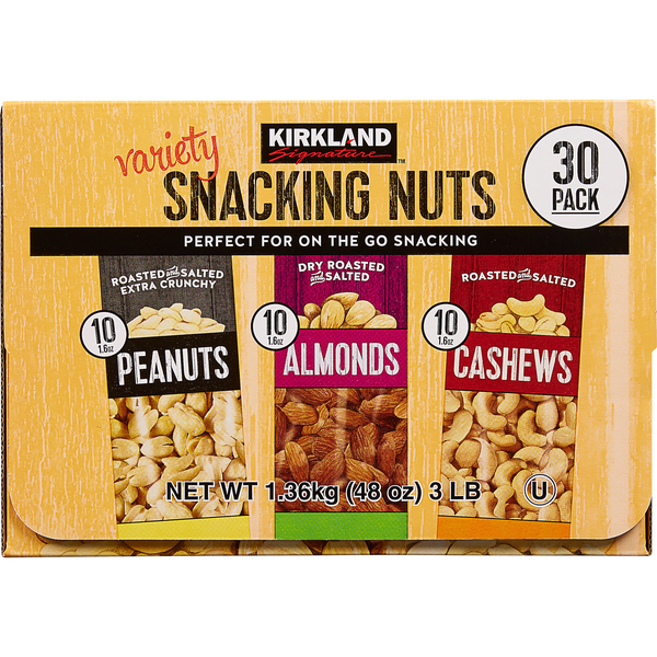 Snacking Nuts, Variety Pack, 1.6 oz, 30 ct