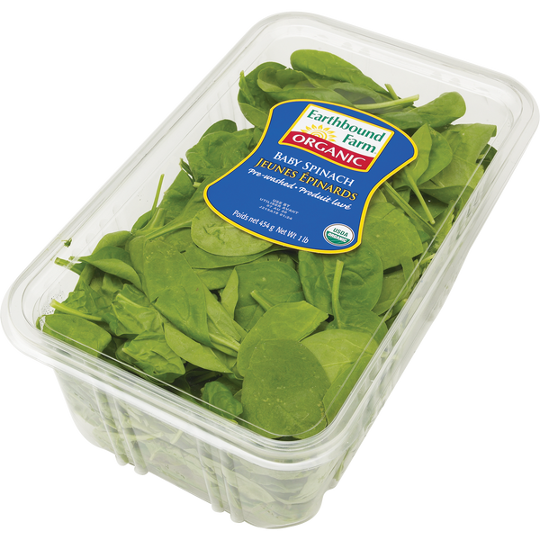 Organic Baby Spinach, 1 lb