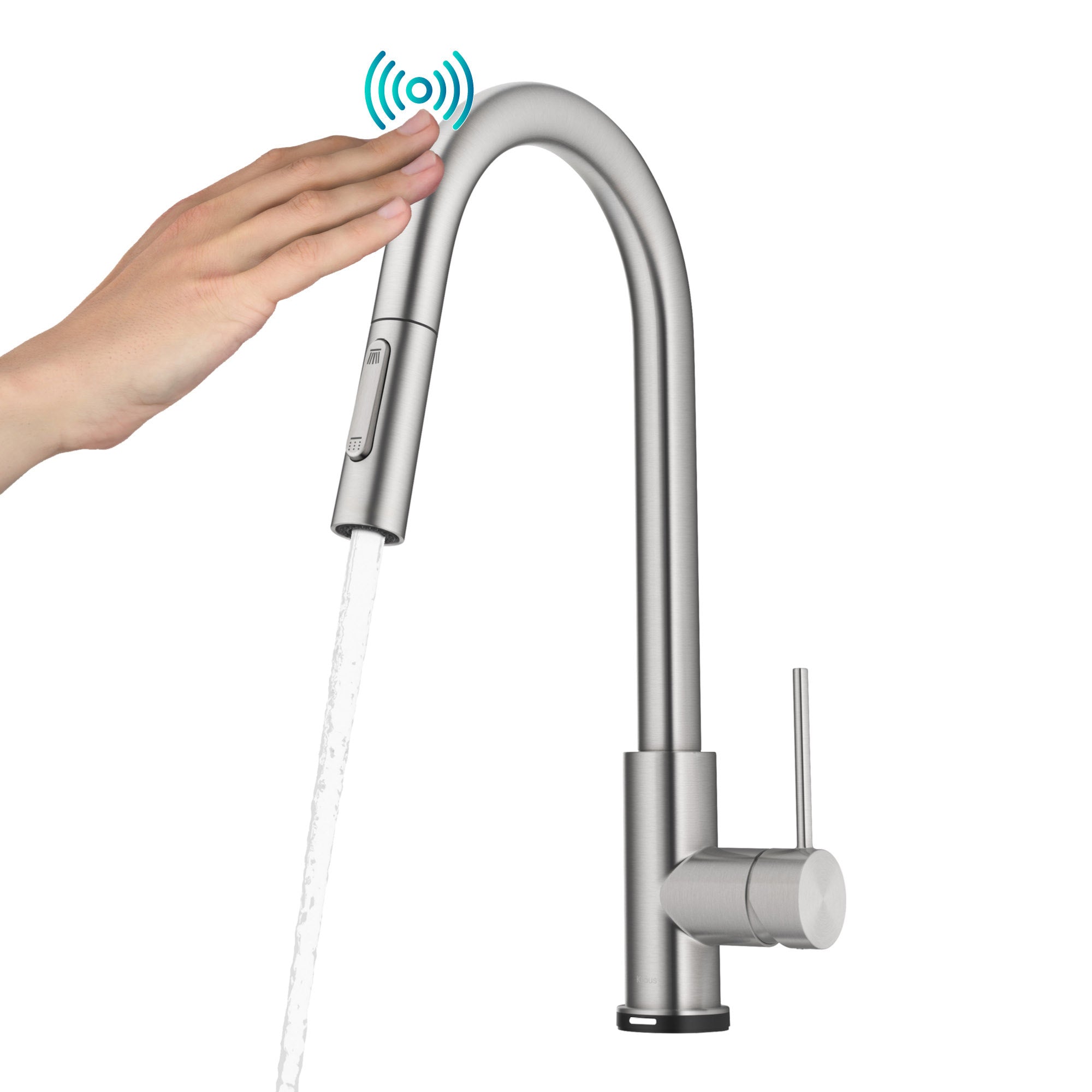 Contemporary Single-Handle Touch Kitchen Sink Faucet with Pull down Sprayer