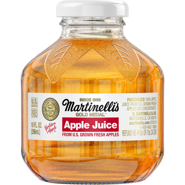 Martinelli's 100% Apple Juice, 10 fl oz, 24 ct