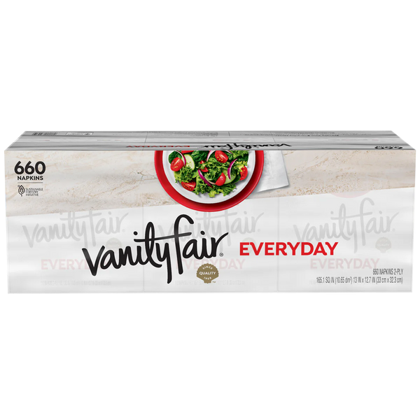 Everyday Casual Napkins, 2-Ply, White, 660 ct