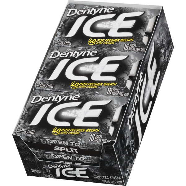 Ice Sugar Free Gum, Arctic Chill, 16 Pieces, 12 ct