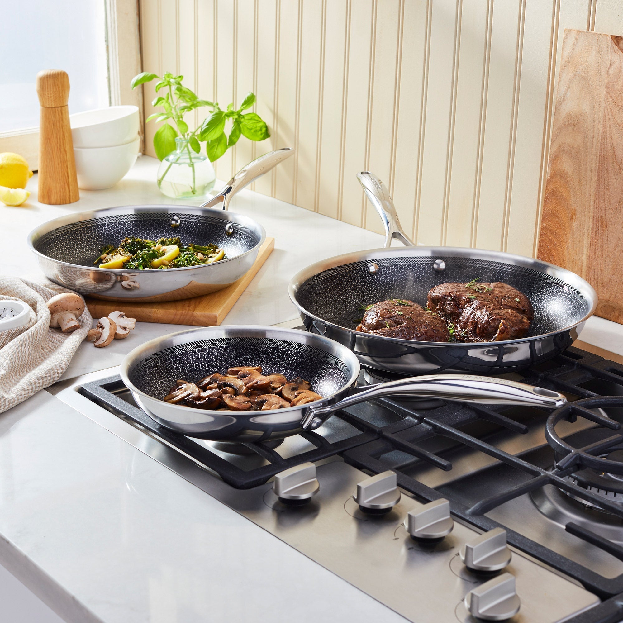 Hxagon 3-Piece Skillet Set