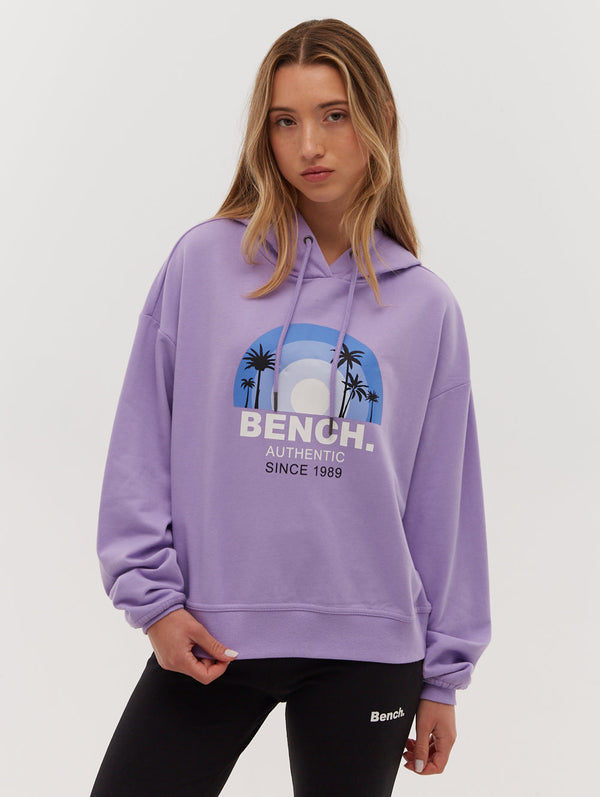 French Terry Cropped Graphic Hoodie