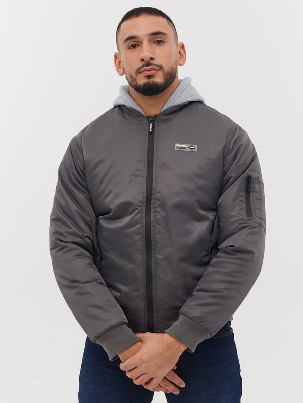 Bomper Fleece Hood Bomber Jacket