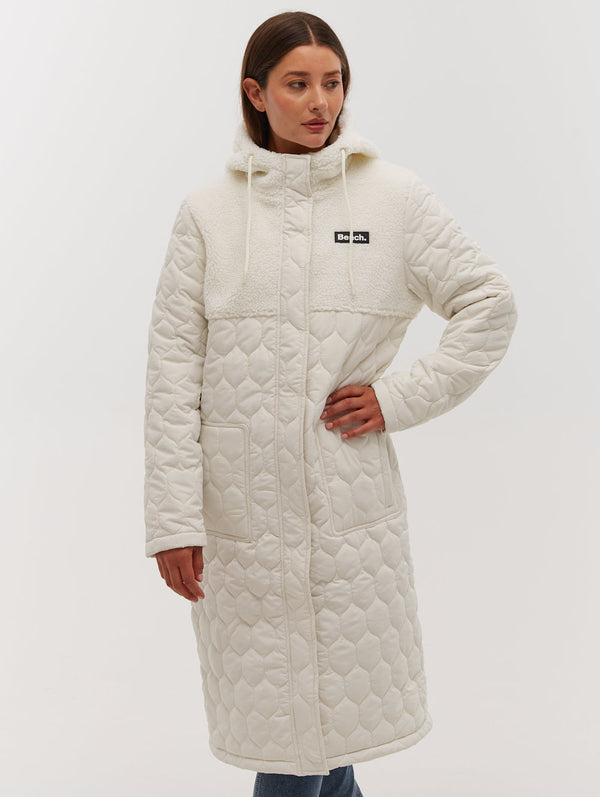 Lelah Honeycomb Quilted Longline Parka