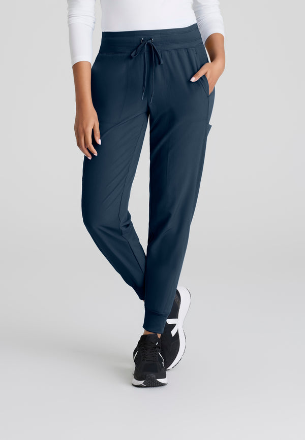 Lyric 6-Pocket Knit Waistband and Cuff Jogger Scrub Pant