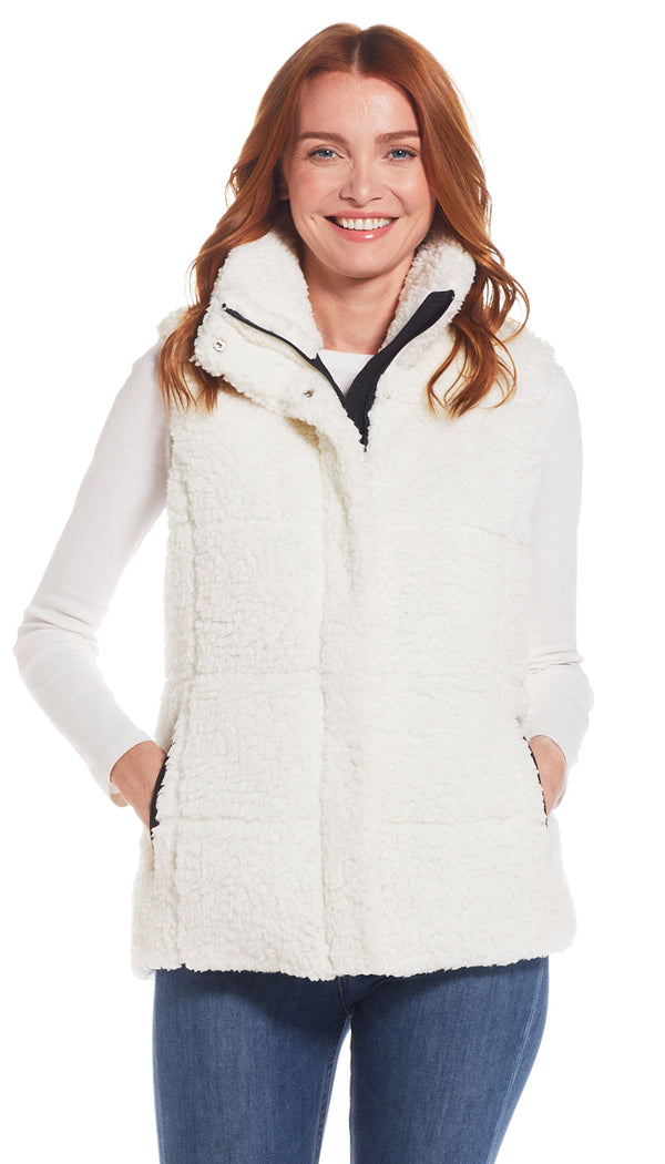 FLEECE PUFFER VEST