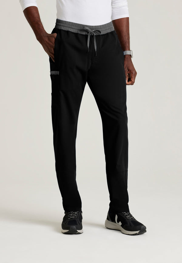 Nathan 7-Pocket Two-Tone Slim Straight Scrub Pant