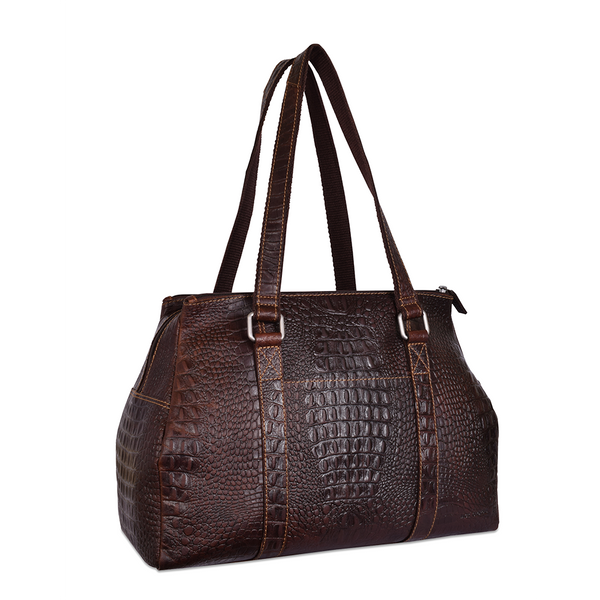 Hornback Croco Satchel Handbag #HB815