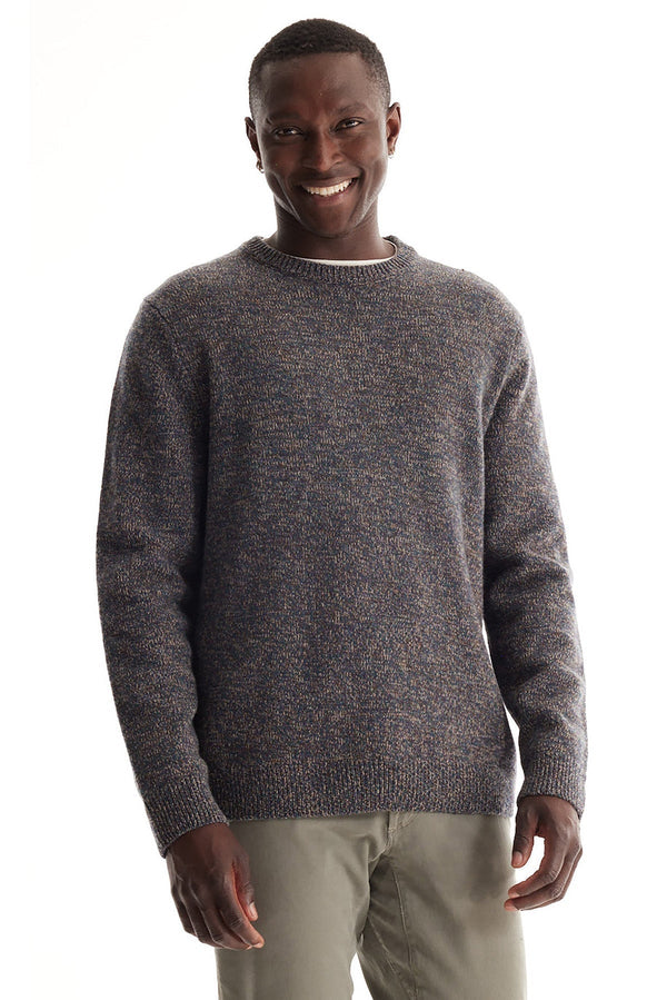 Marl Merino Crew Neck Sweater