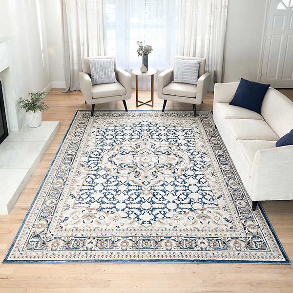 Barmond Area Rug, Belo Blue