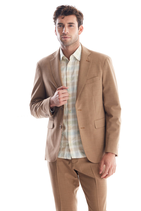 Solid Wool Suit Separate Coat