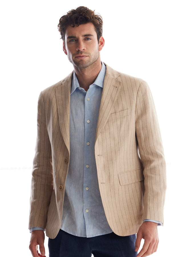 Striped Linen Sport Coat